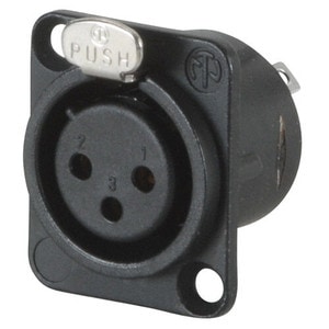 Main product image for Neutrik NC3FD-L-B-1 XLR "D" Series Panel Mount Fema 092-037